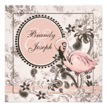 Flamingo Paradise Custom Announcements