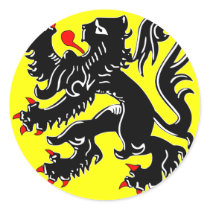 Flanders, Belgium flag stickers