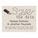 Flash Drive Save the Date Postcard