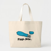flash me flash drive design canvas bag
