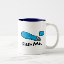 flash me flash drive design mug