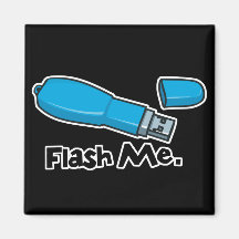 flash me flash drive design refrigerator magnet