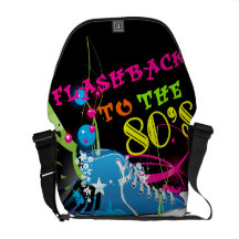 Flashback To The 80's Neon Sneaker Courier Bag
