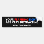 Flashing Lights Police Cops Highway Patrol Bumper Stickers