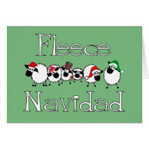 Fleece Navidad Funny Christmas Card