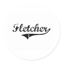 Fletcher Classic Style Name stickers