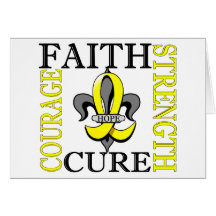 Fleur De Lis 3 Endometriosis Greeting Card