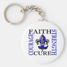 Fleur De Lis 3 Rheumatoid Arthritis Keychain
