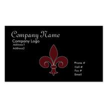 Fleur-De-Lis Business Card