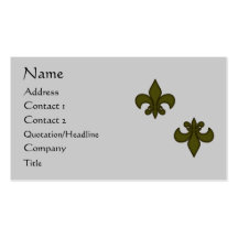 Fleur de Lis Business Card