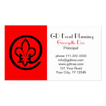 Fleur-de-lis Business Card Template