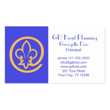 Fleur-de-lis Business Card Templates