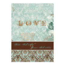 Fleur de Lis Damask – Modern Weddings Invitations