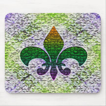 Fleur de Lis Mosaic Mousepads