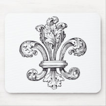fleur de lis mouse pads