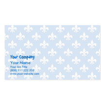 Fleur-de-lis on Blue Business Card