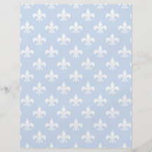 Fleur-de-lis on Blue Flyers