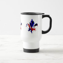 Fleur de lis Red White Blue -2 Mug