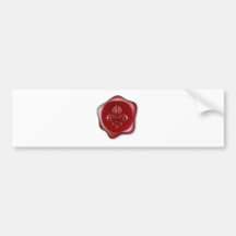 Fleur-de-lis Sealing Wax Bumper Sticker