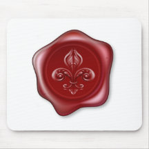 Fleur-de-lis Sealing Wax Mouse Mats