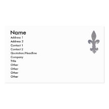 Fleur di lis business card...