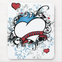 Fleur Forever Heart Mouse Pad