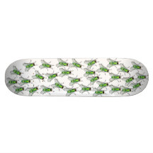Flies fly on skateboard