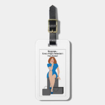 Flight Attendant Baggage Ginger Bag Tags