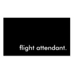 flight attendant. business card