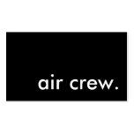 flight attendant. business cards