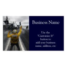 Flight Deck of Aircraft Carrier Business Card