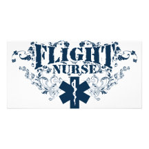 Flight Nurse Style Photo Card Template