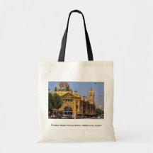 Flinders Street railway station, Melbourne, Austra Canvas Bag