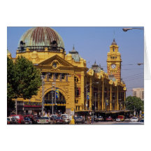 Flinders Street railway station, Melbourne, Austra Cards