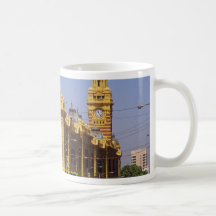 Flinders Street railway station, Melbourne, Austra Coffee Mug
