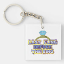 fling before ring bride bachelorette wedding party key chains