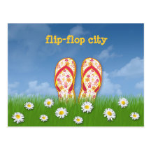 flip-flop city postcards