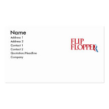 Flip Flopper Business Card Template