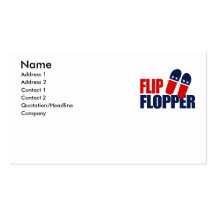 Flip Flopper Romney Business Card Template