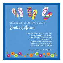 Flip Flops Bridal Shower Invitation