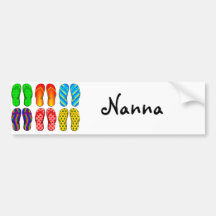 Flip Flops Bumper Sticker