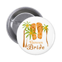 Flip Flops Cancun Bride Pins