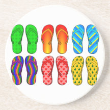 Flip Flops Drink Coaster