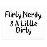 Flirty Nerdy & A Little Dirty Postcard