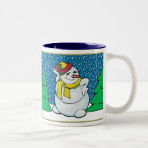Flirty Snow Woman Mugs