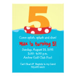 Floatie Five Birthday Invite