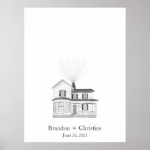 Floating Home Fingerprint Guestbook