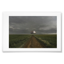 Floating house photo print