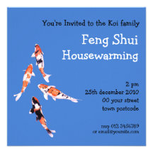 Floating Koi Invitation