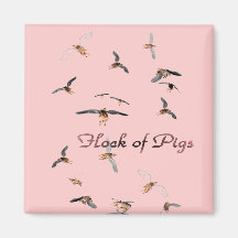 Flock of Pigs Magnet
